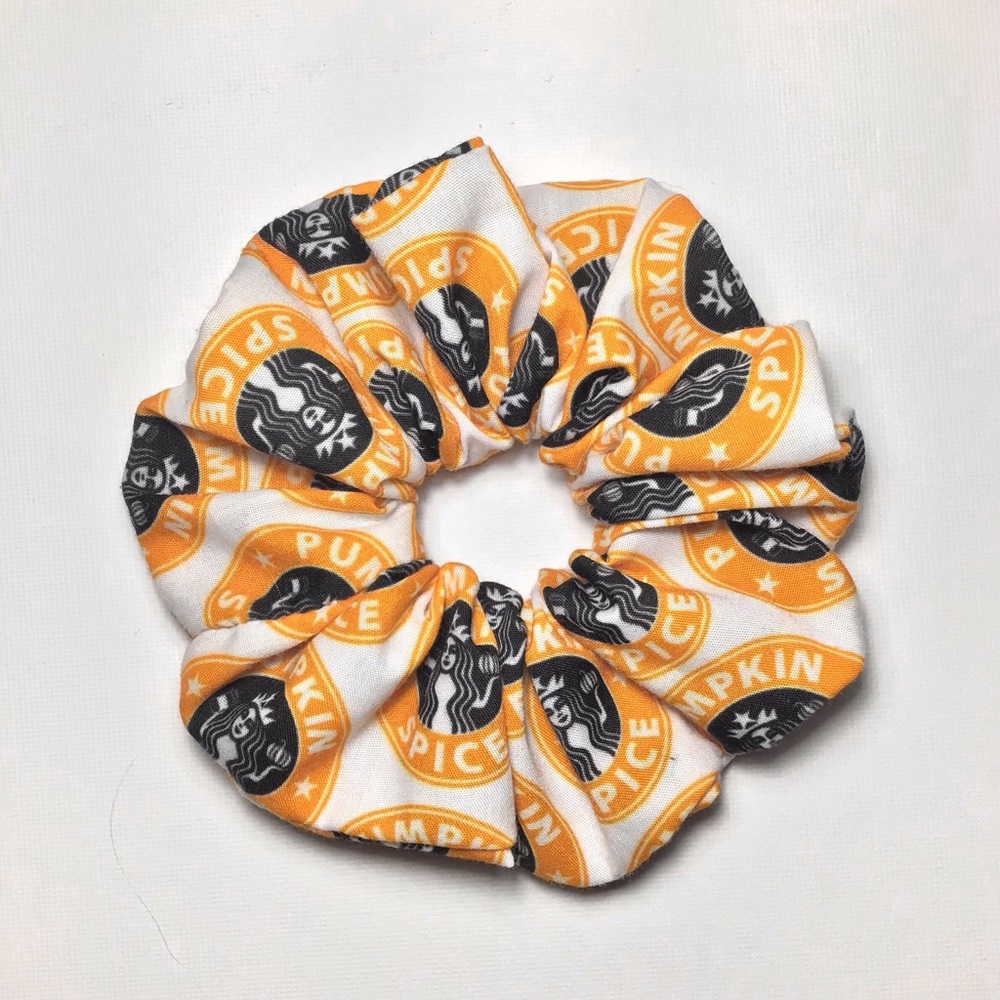 Starbucks pumpkin spice PSL scrunchie